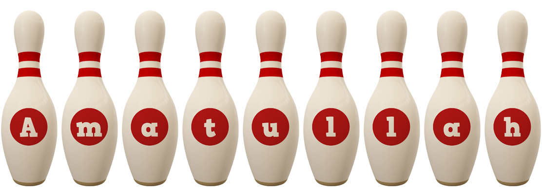 Amatullah bowling-pin logo