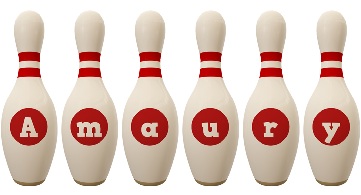 Amaury bowling-pin logo