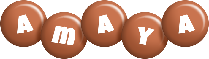 Amaya candy-brown logo