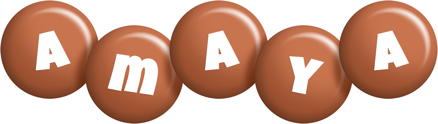 Amaya candy-brown logo
