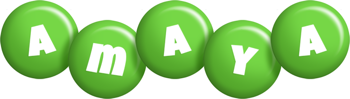 Amaya candy-green logo
