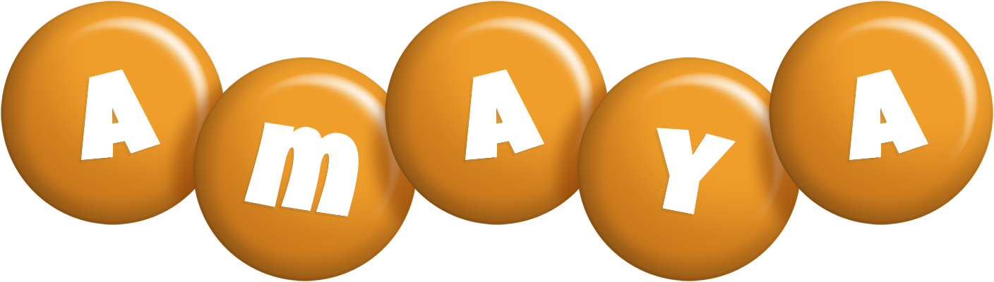 Amaya candy-orange logo