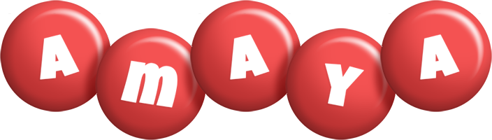 Amaya candy-red logo