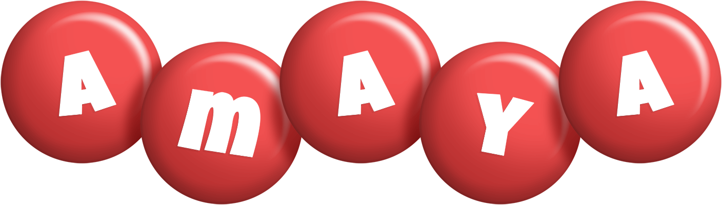 Amaya candy-red logo