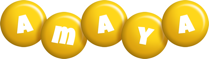 Amaya candy-yellow logo