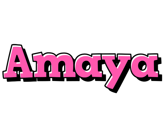 Amaya girlish logo