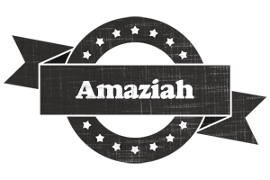 Amaziah grunge logo