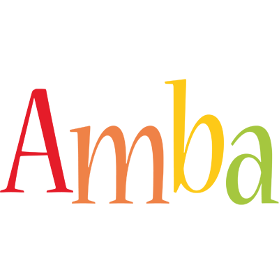 Amba birthday logo