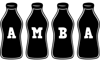 Amba bottle logo