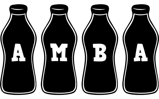 Amba bottle logo