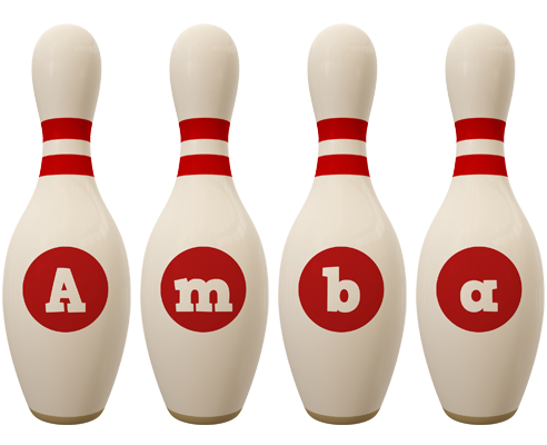 Amba bowling-pin logo