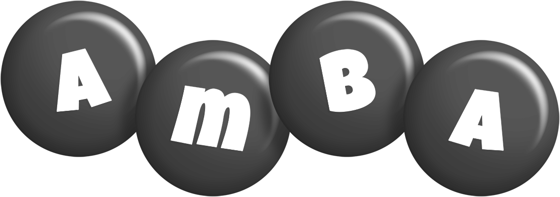Amba candy-black logo