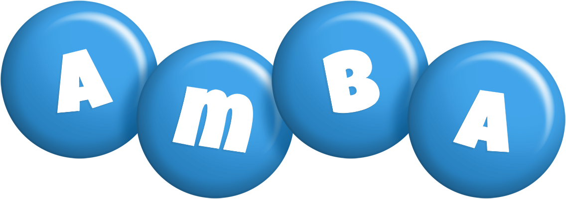 Amba candy-blue logo