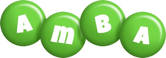 Amba candy-green logo