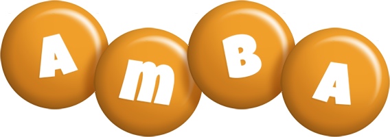 Amba candy-orange logo