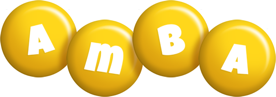 Amba candy-yellow logo