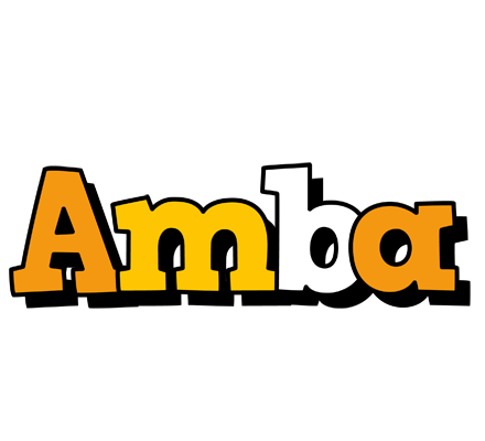 Amba cartoon logo