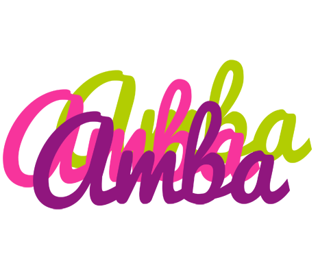 Amba flowers logo