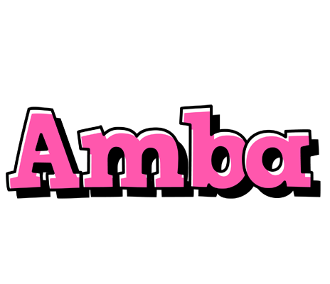 Amba girlish logo