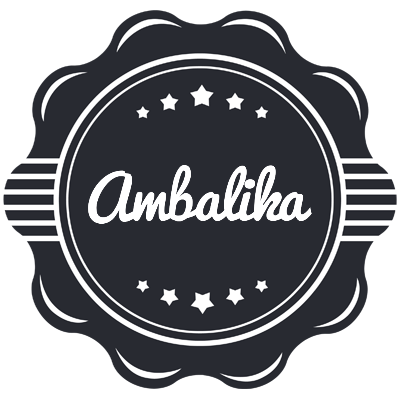 Ambalika badge logo