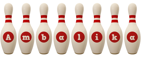 Ambalika bowling-pin logo