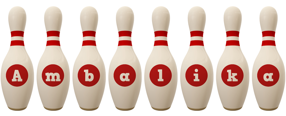 Ambalika bowling-pin logo