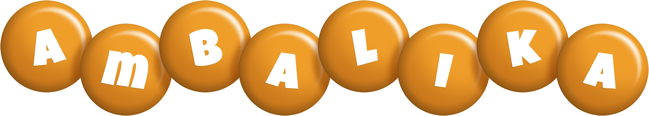 Ambalika candy-orange logo