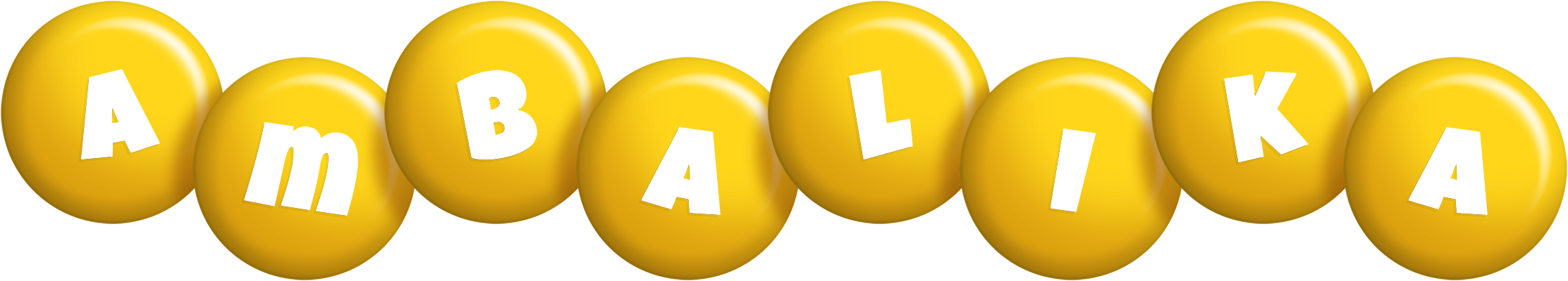 Ambalika candy-yellow logo