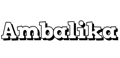 Ambalika snowing logo