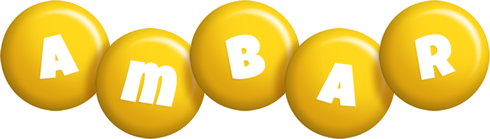 Ambar candy-yellow logo