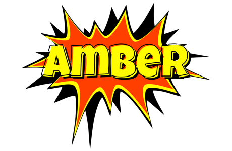 Amber bazinga logo