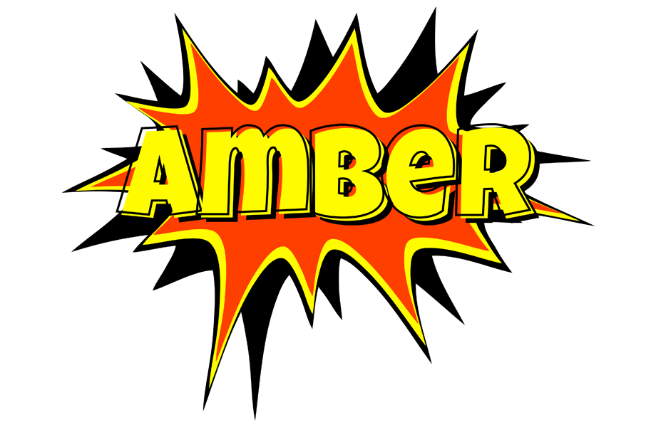 Amber bazinga logo