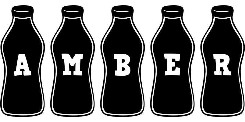 Amber bottle logo