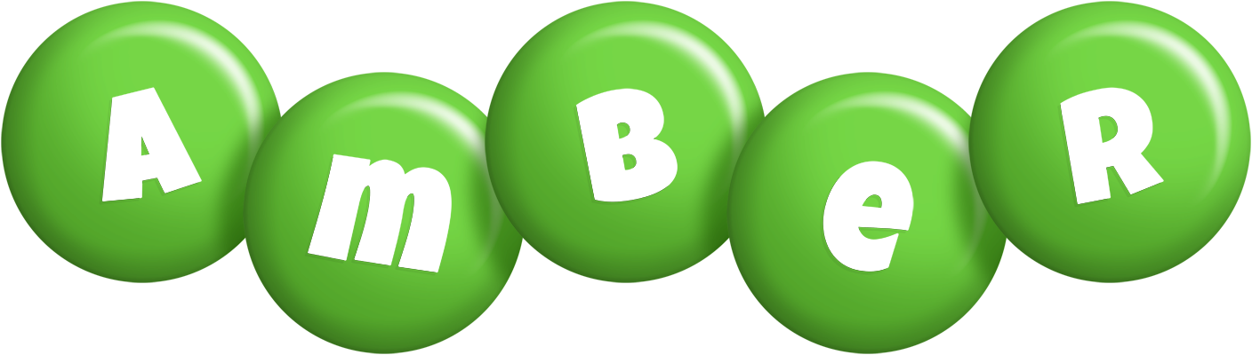 Amber candy-green logo