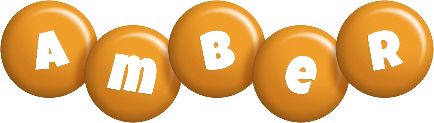 Amber candy-orange logo