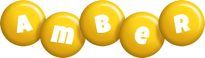 Amber candy-yellow logo