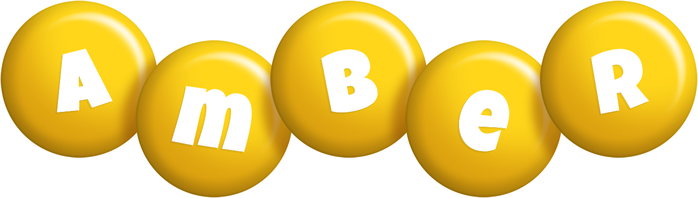 Amber candy-yellow logo