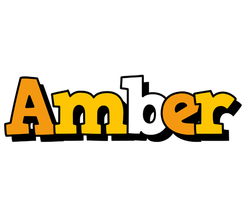 Amber cartoon logo