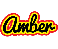 Amber flaming logo