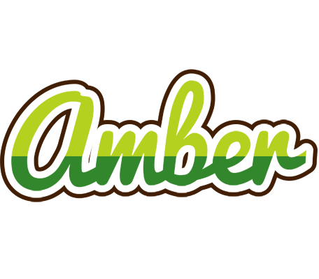 Amber golfing logo