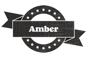 Amber grunge logo