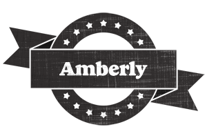 Amberly grunge logo