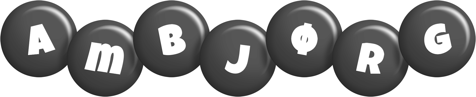 Ambjørg candy-black logo