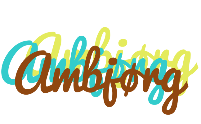 Ambjørg cupcake logo