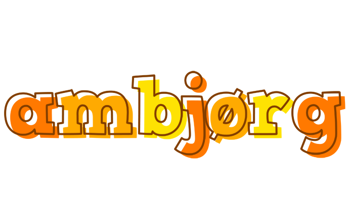 Ambjørg desert logo