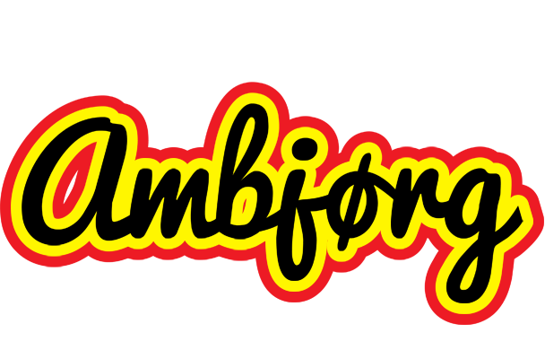 Ambjørg flaming logo