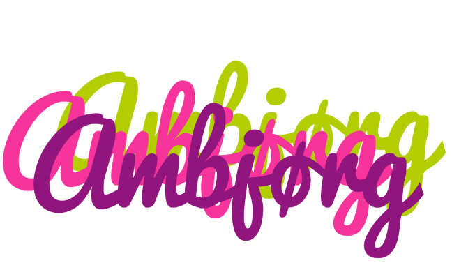 Ambjørg flowers logo