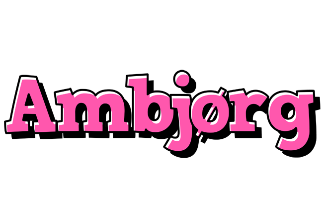 Ambjørg girlish logo