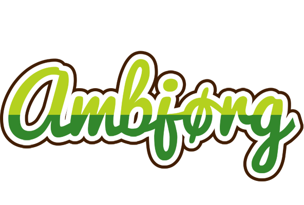 Ambjørg golfing logo