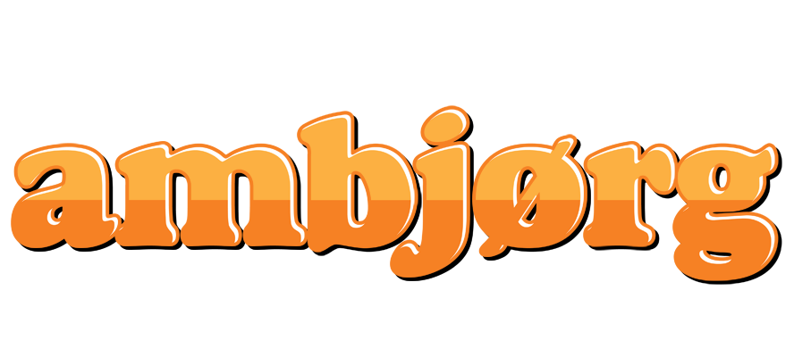 Ambjørg orange logo